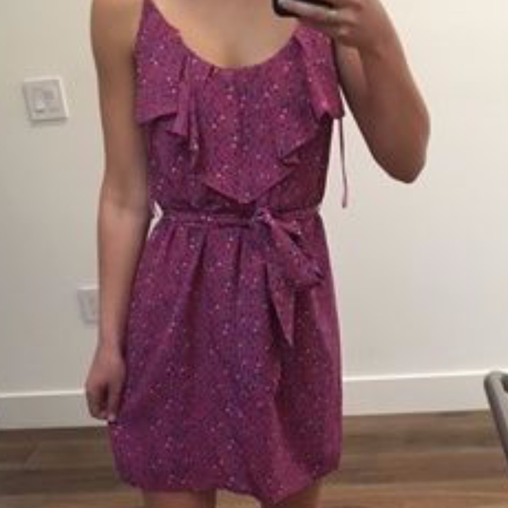 Rebecca Taylor floral ruffled silk dress - Picture 2 of 7
